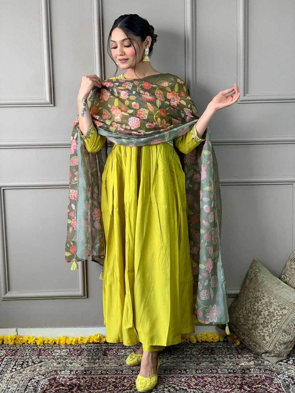 Viscose Chanderi Kurti - MYLUXURY LANE ENTERPRISE